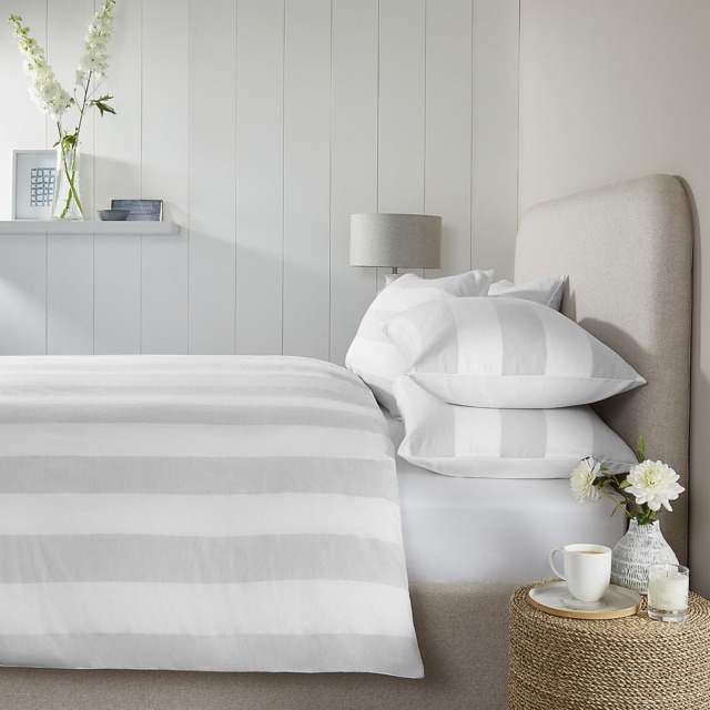 The White Company Maris Stripe Duvet Cover