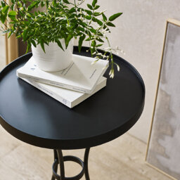 The White Company Bexley Side Table, Black, Size: One Size - thumbnail 2