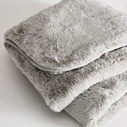 The White Company Faux Fur Heated Blanket