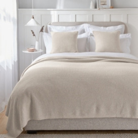 The White Company Manon Throw, Natural, Size: One Size