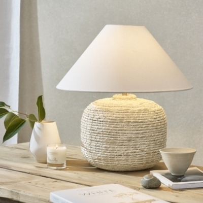 Natural Seagrass Table Lamp - Mawes Collection - image 1