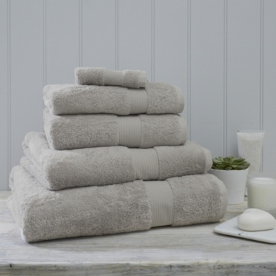 Luxury Egyptian Cotton Towel, Pearl Grey, Face Cloth - image 1