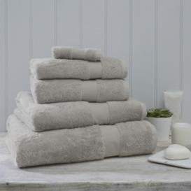 Luxury Egyptian Cotton Towel, Pearl Grey, Face Cloth - thumbnail 2