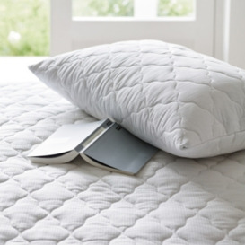 The White Company Temperature Balance Quilted Mattress Protector, No Colour, Size: Emperor