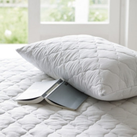 Temperature Balance Quilted Pillow Protector, No Colour, Super King