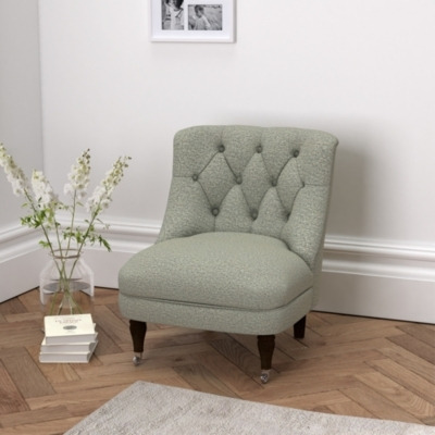 Richmond Tub Chair Wool, Light Grey Wool, One Size