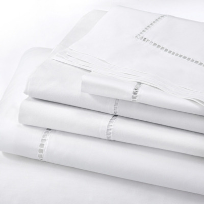 Santorini Pure-Cotton Percale Flat Sheet - White | Single - image 1