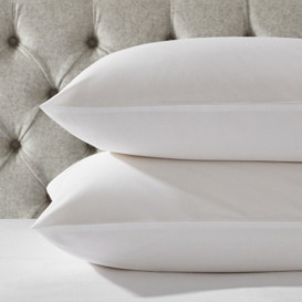 Luxurious Essentials Egyptian Cotton Classic Pillowcase - Single, White, Classic Super King