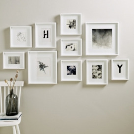 White Wooden Picture Frame Set for a Stunning Gallery Wall