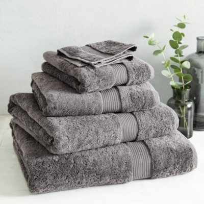 Luxury Slate Grey Egyptian Cotton Super Jumbo Towel - image 1