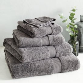 Luxury Slate Grey Egyptian Cotton Bath Towel - thumbnail 1