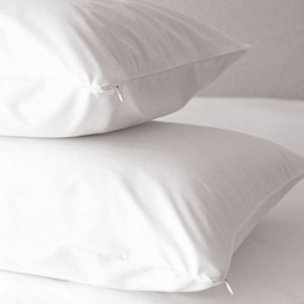 Set of 2 Pillow Protectors with Zip Closure - Super King Size
