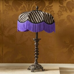 The Purple Zebra Lampshade - Extra Large (55cm) - Ceiling Pendant - thumbnail 2