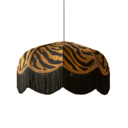 The Tigress Fringed Lampshade - Large (45cm) - Table Lamp / Floor Lamp - thumbnail 3