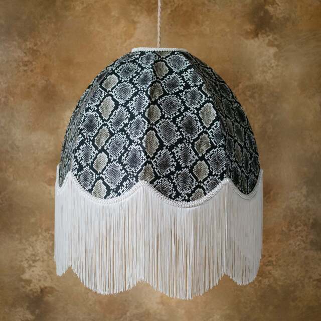 The Bianca Fringed Lampshade - Small (35cm) - Ceiling Pendant - image 1