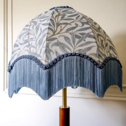 William Morris Willow Boughs Fringed Lampshade - Extra Small (30cm) - Ceiling Pendant - thumbnail 3