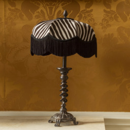 The Black Zebra Lampshade - Large (45cm) - Ceiling Pendant