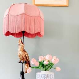 The Lotte Fringed Lampshade - Extra Small (30cm) - Ceiling Pendant - thumbnail 2
