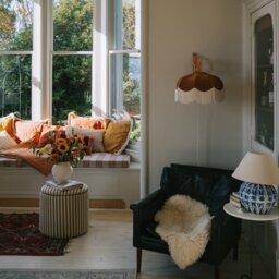 The Emmy Fringed Lampshade, Ivory Fringe - Extra Small (30cm) - Ceiling Pendant - thumbnail 2