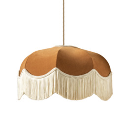 The Emmy Fringed Lampshade, Ivory Fringe - Extra Small (30cm) - Ceiling Pendant - thumbnail 4