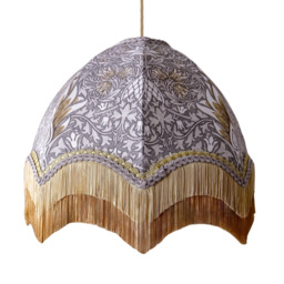 William Morris Snakeshead Fringed Lampshade - Small (35cm) - Table Lamp / Floor Lamp - thumbnail 5