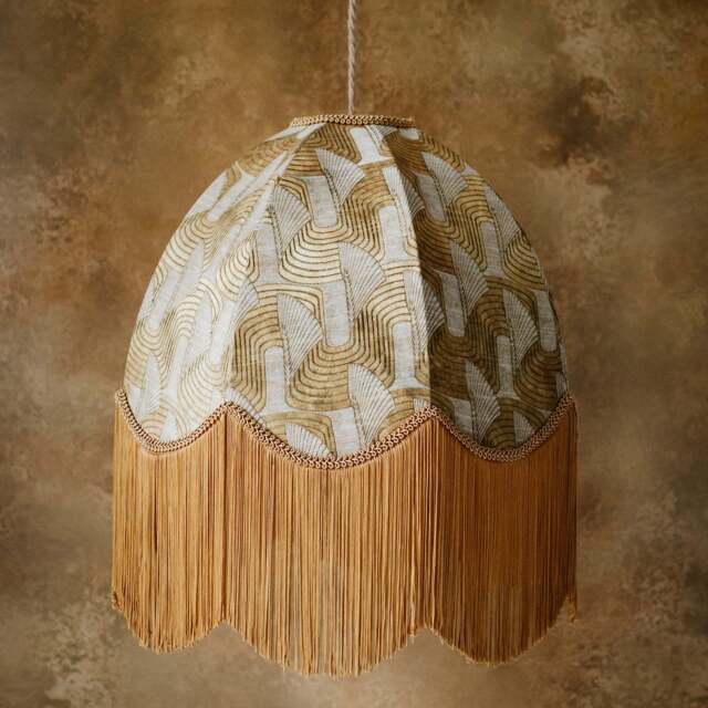 The Brigette Fringed Lampshade - Large (45cm) - Ceiling Pendant - image 1