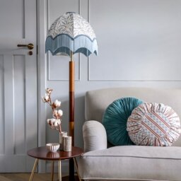 William Morris Willow Boughs Fringed Lampshade - Small (35cm) - Table Lamp / Floor Lamp - thumbnail 2