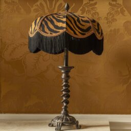 The Tigress Fringed Lampshade - Extra Small (30cm) - Ceiling Pendant - thumbnail 1