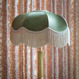 The Pistachio Fringed Lampshade - Extra Small (30cm) - Ceiling Pendant - thumbnail 2