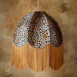 The Barbara Fringed Lampshade - Large (45cm) - Ceiling Pendant