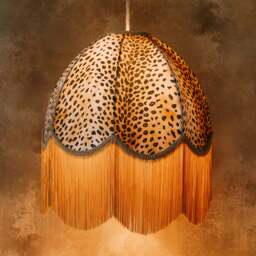 The Barbara Fringed Lampshade - Large (45cm) - Ceiling Pendant - thumbnail 2