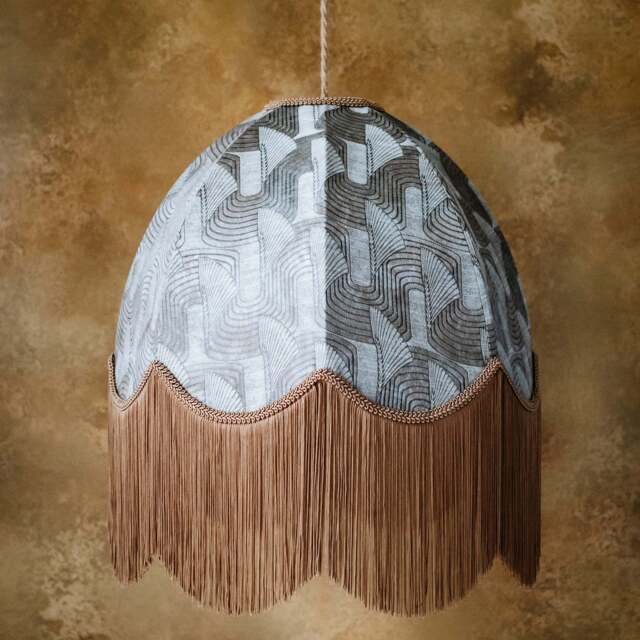 The Marianne Fringed Lampshade - Large (45cm) - Ceiling Pendant - image 1