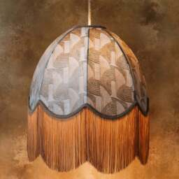 The Marianne Fringed Lampshade - Large (45cm) - Ceiling Pendant - thumbnail 2