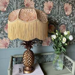 The Ritz Fringed Lampshade - Medium (40cm) - Ceiling Pendant - thumbnail 4