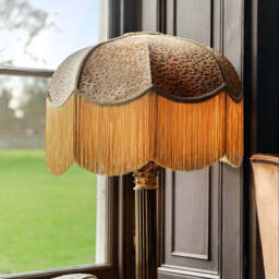 The Ritz Fringed Lampshade - Medium (40cm) - Ceiling Pendant - thumbnail 1