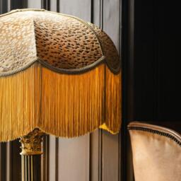 The Ritz Fringed Lampshade - Medium (40cm) - Ceiling Pendant - thumbnail 2