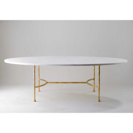 Porta Romana - Logan Oval Coffee Table - Gold