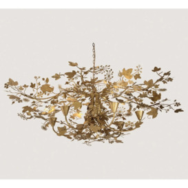 Porta Romana I  Ivy Shadow Chandelier Large with Chain - Forest Gold