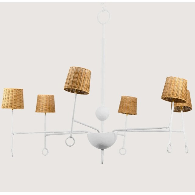 Porta Romana I Crawford Chandelier - Plaster White