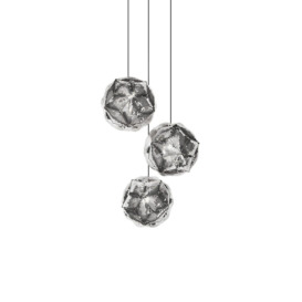 Tom Dixon - Puff Pendant System Round Trio Stainless Steel LED