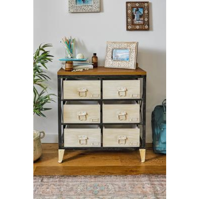 Small Ecru Industrial Storage Dresser - White ALL at Urban Outfitters