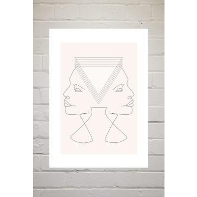 Flower Love Child Gemini Wall Art Print - Assorted 1 at Urban Outfitters