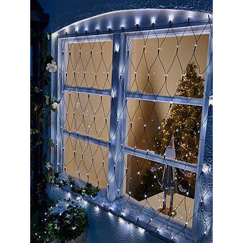 Very Home 160 Net Curtain Led Indoor/Outdoor White Christmas Lights