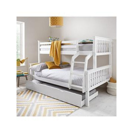 Very Home Novara Detachable Trio Bunk Bed with Mattress Options (Buy &amp SAVE!) &ndash White - Excludes Trundle - FSC&reg Certified - Bed Frame Only, White
