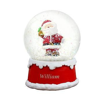 The Personalised Memento Company Personalised Santa Snowglobe Christmas Decoration