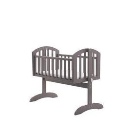 Obaby Sophie Swinging Crib &amp Mattress, Taupe Grey