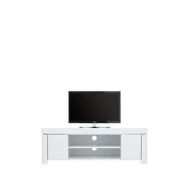 Very Home Atlantic Gloss Corner Tv Unit With Led Light - Fits Up To 43 Inch Tv