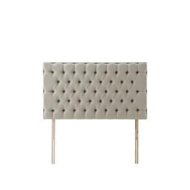 Silentnight Amalia Fabric Buttoned Padded Headboard - Available In 3 Colours