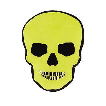 Catherine Lansfield Skulls Halloween Cushion - Green, Green