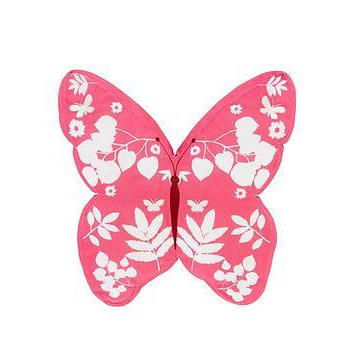 Catherine Lansfield Butterfly Cushion - Pink, Pink